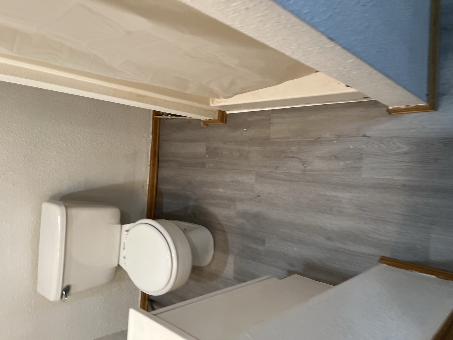 Bathroom Floor Remodel after