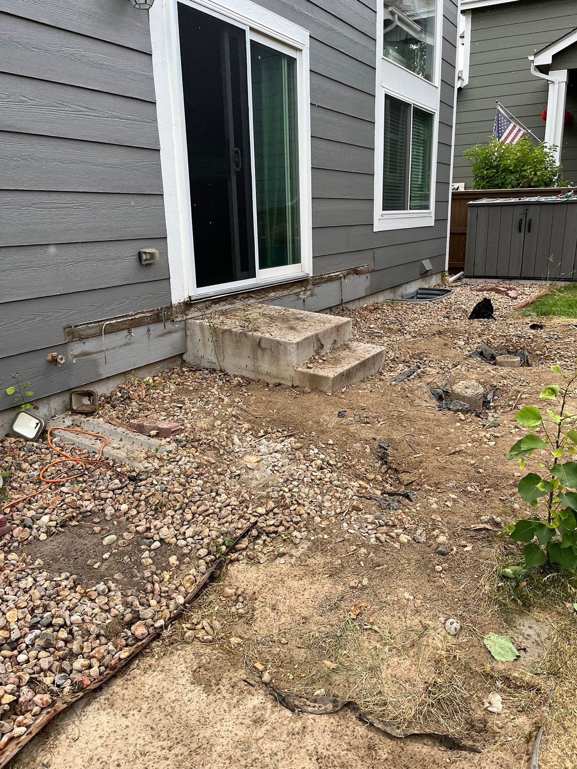 Concrete Patio before